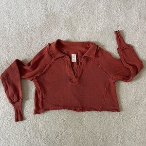 We the Free Cropped Cotton Sweater